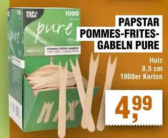 Handelshof PAPSTAR POMMES-FRITES- GABELN PURE Angebot
