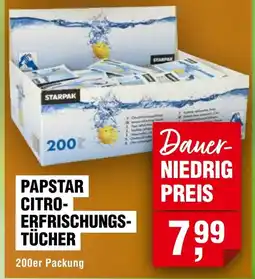 Handelshof PAPSTAR CITRO- ERFRISCHUNGS- TÜCHER Angebot