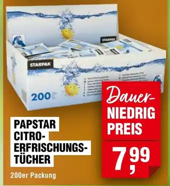 Handelshof PAPSTAR CITRO- ERFRISCHUNGS- TÜCHER Angebot