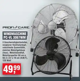Handelshof PROFI CARE WINDMASCHINE PC-VL 3067WM Angebot