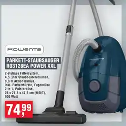 Handelshof Rowenta PARKETT-STAUBSAUGER RO3126EA POWER XXL Angebot