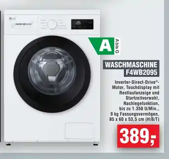 Handelshof LG WASCHMASCHINE F4WB2095 Angebot