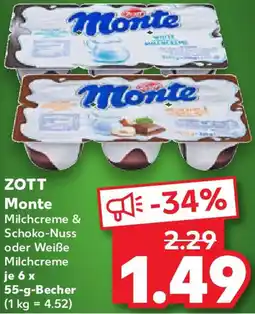 Kaufland ZOTT Monte Angebot