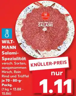 Kaufland WILTMANN Salami Spezialität Angebot