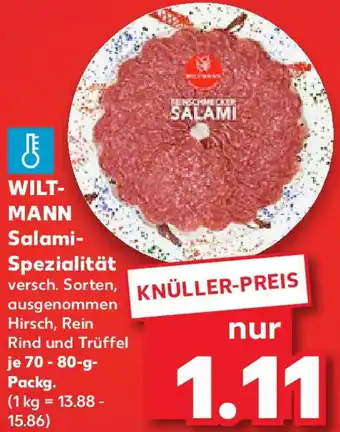 Kaufland WILTMANN Salami Spezialität Angebot