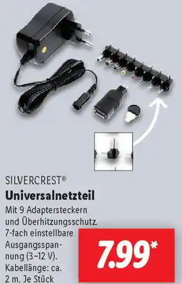 Lidl SILVERCREST Universalnetzteil Angebot