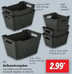 Lidl W5 Aufbewahrungsbox Angebot