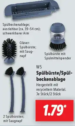 Lidl W5 Spülbürste/Spülbeckenablage Angebot