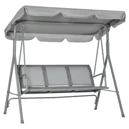 Netto Marken-Discount Outsunny Hollywoodschaukel Metall, Polyester, Mesh-Stoff Angebot