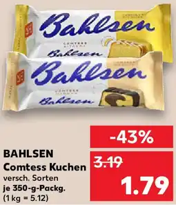 Kaufland BAHLSEN Comtess Kuchen Angebot