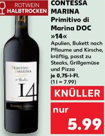 Kaufland CONTESSA MARINA Primitivo di Marina DOC 14 Angebot