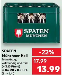 Kaufland SPATEN Münchner Hell Angebot