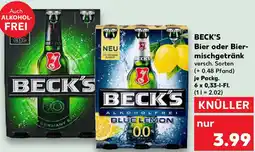Kaufland BECK'S Bier oder Biermischgetränk Angebot