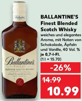 Kaufland BALLANTINE'S Finest Blended Scotch Whisky Angebot