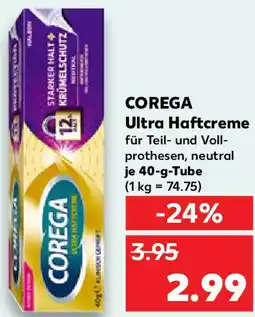 Kaufland COREGA Ultra Haftcreme Angebot