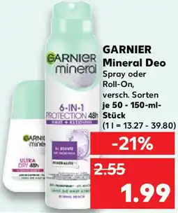 Kaufland GARNIER Mineral Deo Angebot