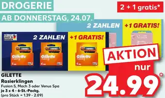 Kaufland GILETTE Rasierklingen Angebot