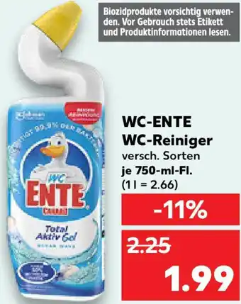 Kaufland WC-ENTE WC-Reiniger Angebot
