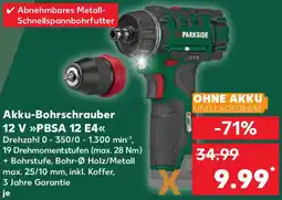 Kaufland PARKSIDE Akku-Bohrschrauber 12 V Angebot