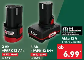 Kaufland PARKSIDE Akku 12 V Angebot