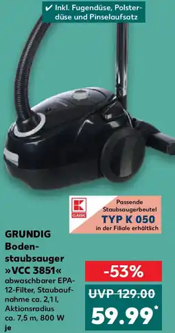 Kaufland GRUNDIG Bodenstaubsauger VCC 3851 Angebot