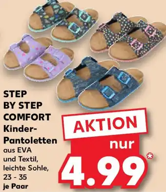 Kaufland STEP BY STEP COMFORT Kinder Pantoletten Angebot