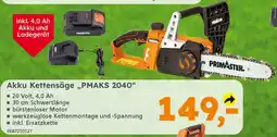 Globus Baumarkt PRIMASTER Akku Kettensäge „PMAKS 2040" Angebot