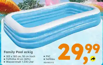 Globus Baumarkt Family Pool eckig Angebot