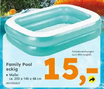 Globus Baumarkt Family Pool eckig Angebot