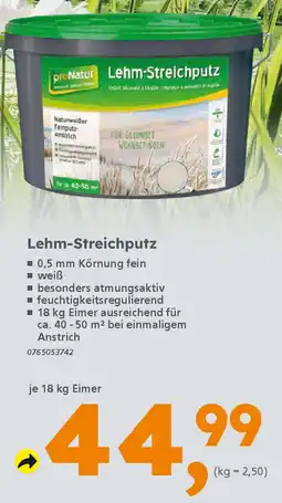 Globus Baumarkt proNatur Lehm-Streichputz Angebot