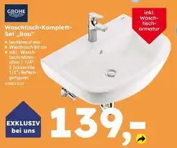 Globus Baumarkt GROHE Waschtisch-Komplett- Set,,Bau❝ Angebot