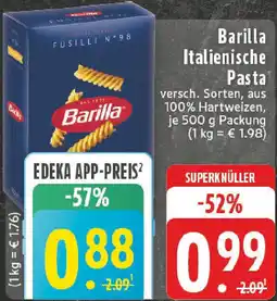 Edeka Barilla Italienische Pasta Angebot