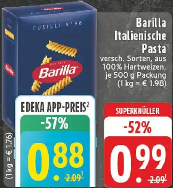 Edeka Barilla Italienische Pasta Angebot