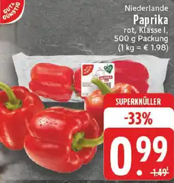 Edeka Gut & Günstig Paprika Angebot