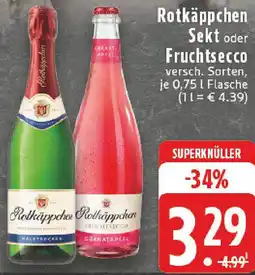 Edeka Rotkäppchen Sekt oder Fruchtsecco Angebot