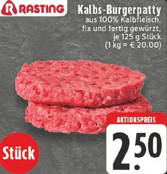 Edeka RASTING Kalbs-Burgerpatty Angebot