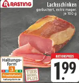 Edeka RASTING Lachsschinken Angebot