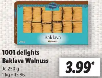 Lidl 1001 delights Baklava Walnuss Angebot