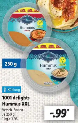 Lidl 1001 delights Hummus XXL Angebot