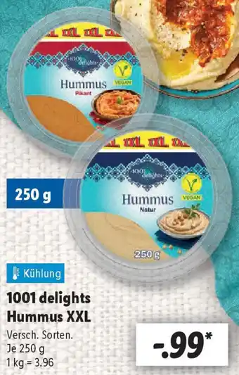 Lidl 1001 delights Hummus XXL Angebot