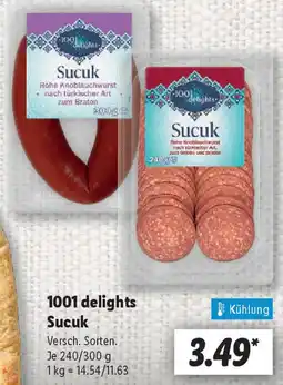 Lidl 1001 delights Sucuk Angebot