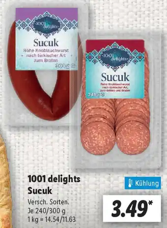 Lidl 1001 delights Sucuk Angebot
