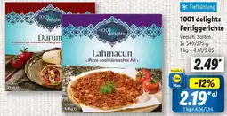 Lidl 1001 delights Fertiggerichte Angebot