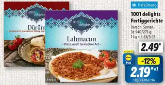 Lidl 1001 delights Fertiggerichte Angebot