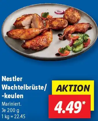 Lidl Nestler Wachtelbrüste/ -keulen Angebot