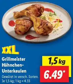 Lidl Grillmeister Hähnchen Unterkeulen Angebot