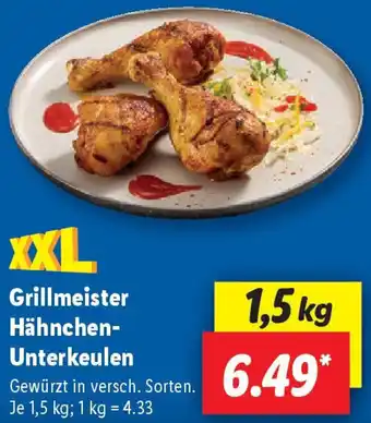Lidl Grillmeister Hähnchen Unterkeulen Angebot