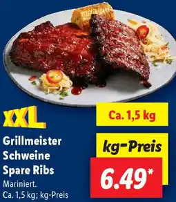 Lidl Grillmeister Schweine Spare Ribs Angebot
