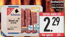 E-Center Gut & Günstig Bratwurst Angebot