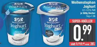 E-Center Weihenstephan Joghurt Angebot
